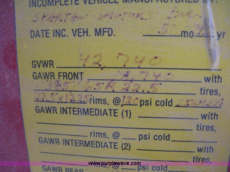 image for item H5459 1995 Spartan Gladiator fire truck