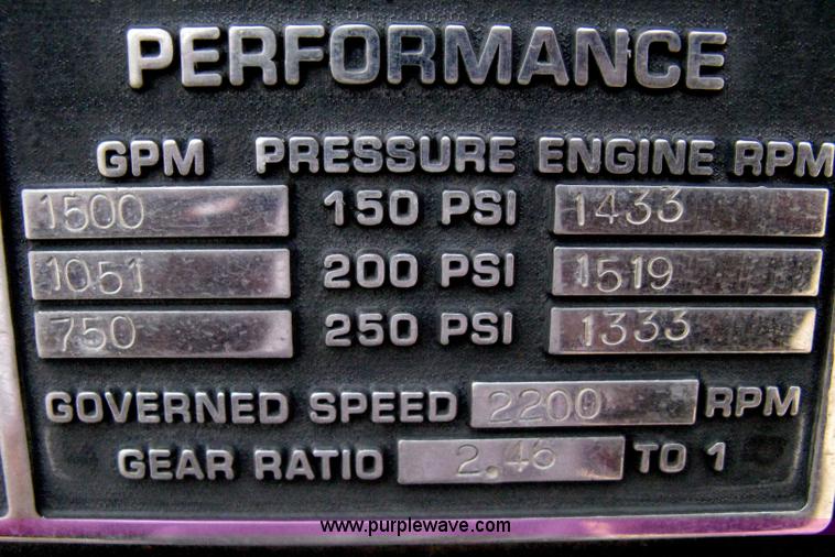 image for item H5459 1995 Spartan Gladiator fire truck