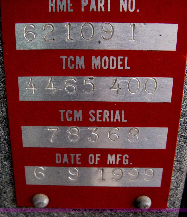 image for item H5460 2000 HME 1871 fire truck