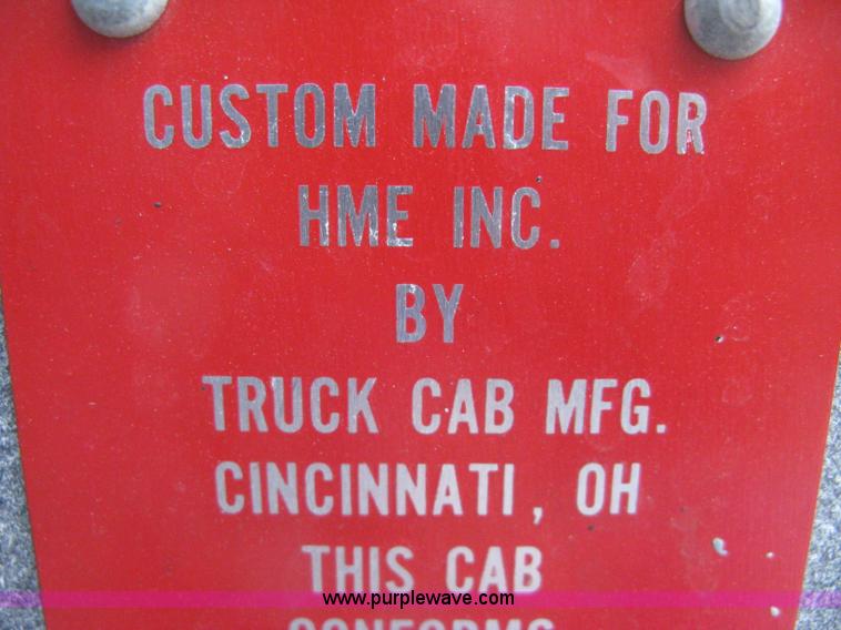 image for item H5462 2000 HME 1871 fire truck