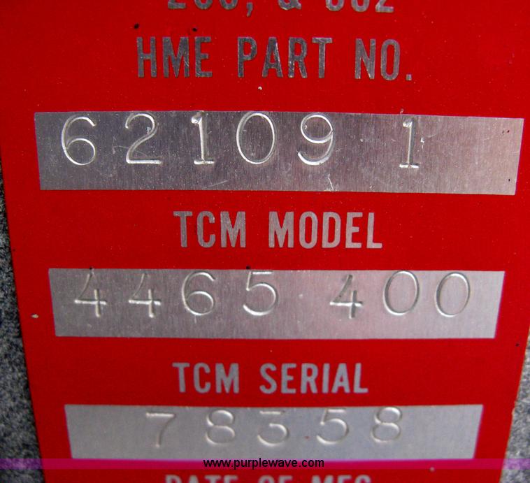 image for item H5462 2000 HME 1871 fire truck