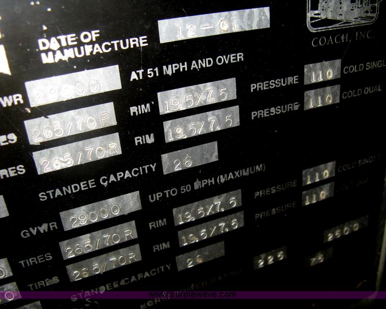 image for item H5469 2001 Chance Coach Opus LFB-29 29' transit bus