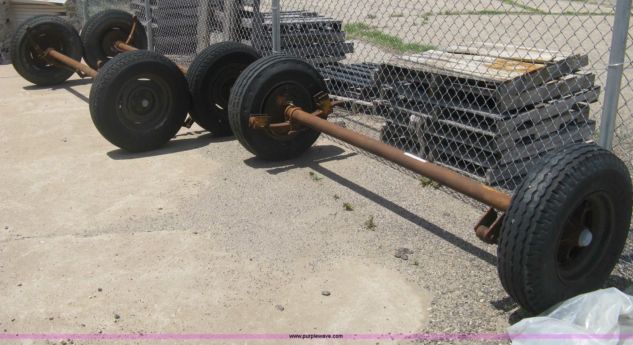 (3) axles and wheels in Wichita, KS Item AS9190 sold Purple Wave