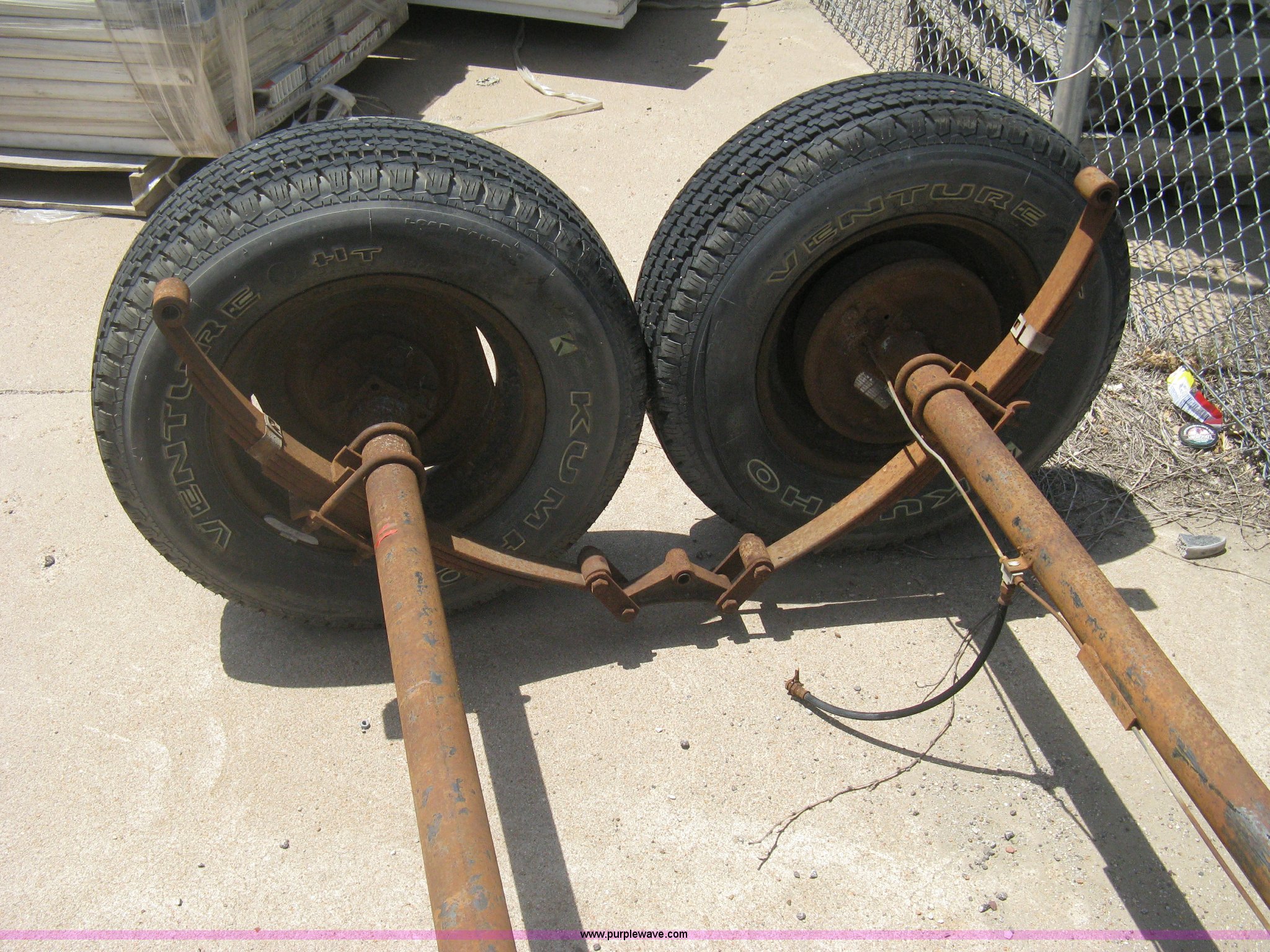 (3) axles and wheels in Wichita, KS Item AS9190 sold Purple Wave