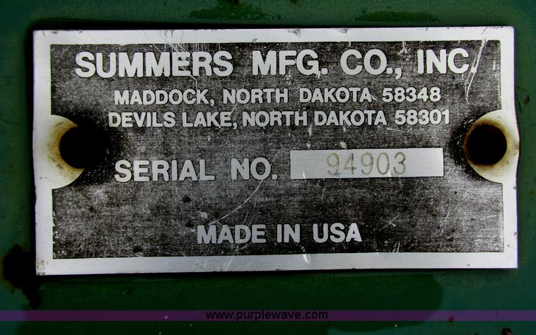 image for item A8716 1995 Summers Harrow Packer