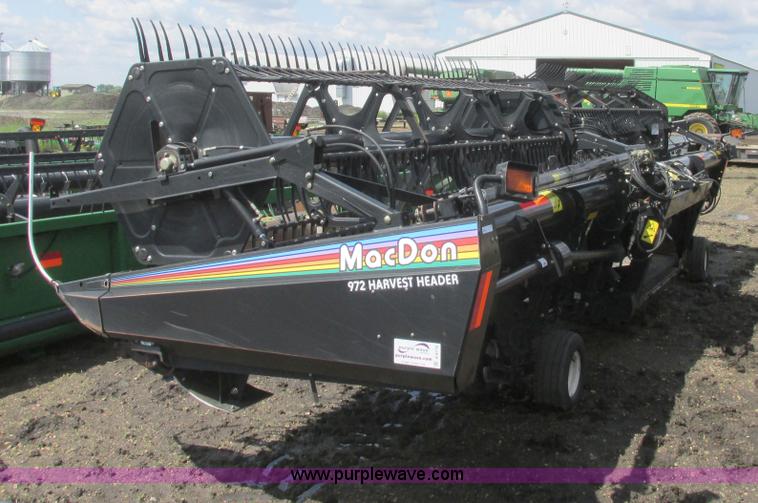 image for item A8718 2003 Mac Don 972 Harvest Header draper head