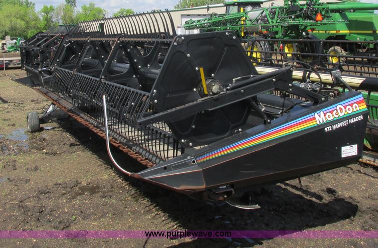 image for item A8718 2003 Mac Don 972 Harvest Header draper head