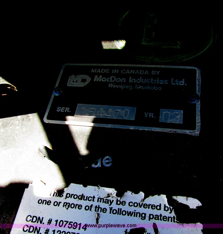 image for item A8718 2003 Mac Don 972 Harvest Header draper head