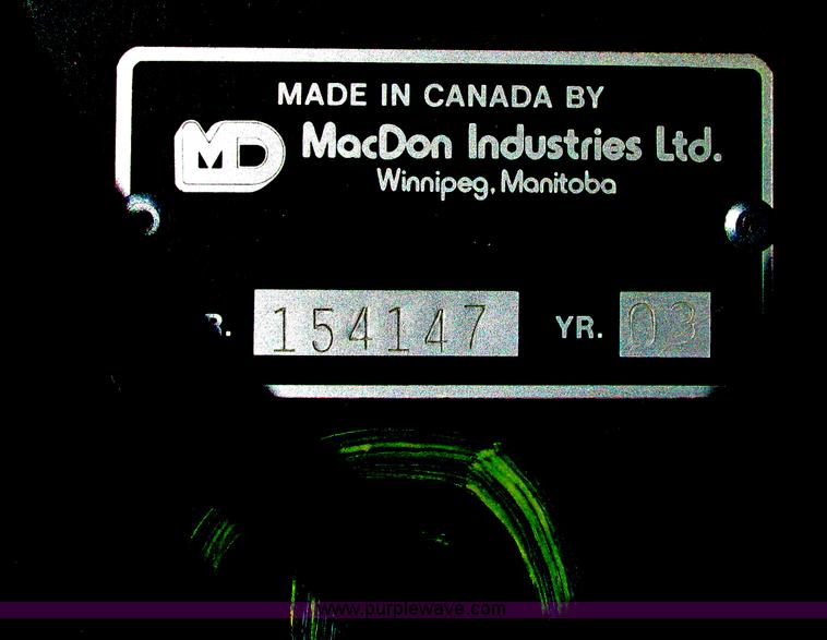 image for item A8718 2003 Mac Don 972 Harvest Header draper head