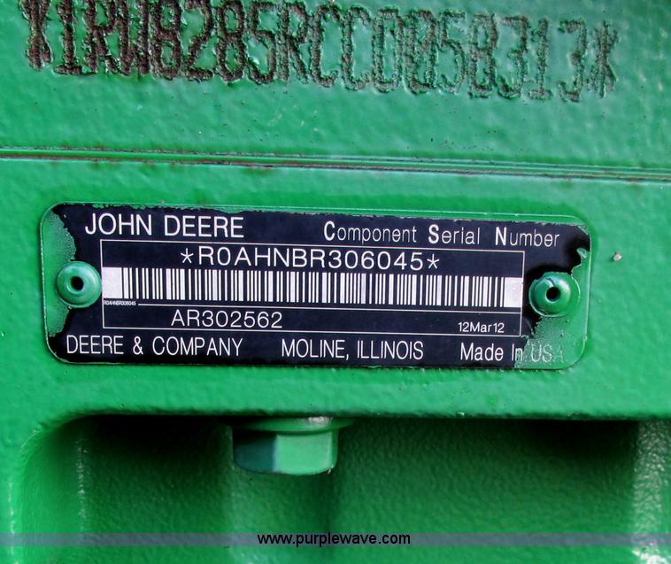 image for item A8721 2012 John Deere 8285R MFWD tractor