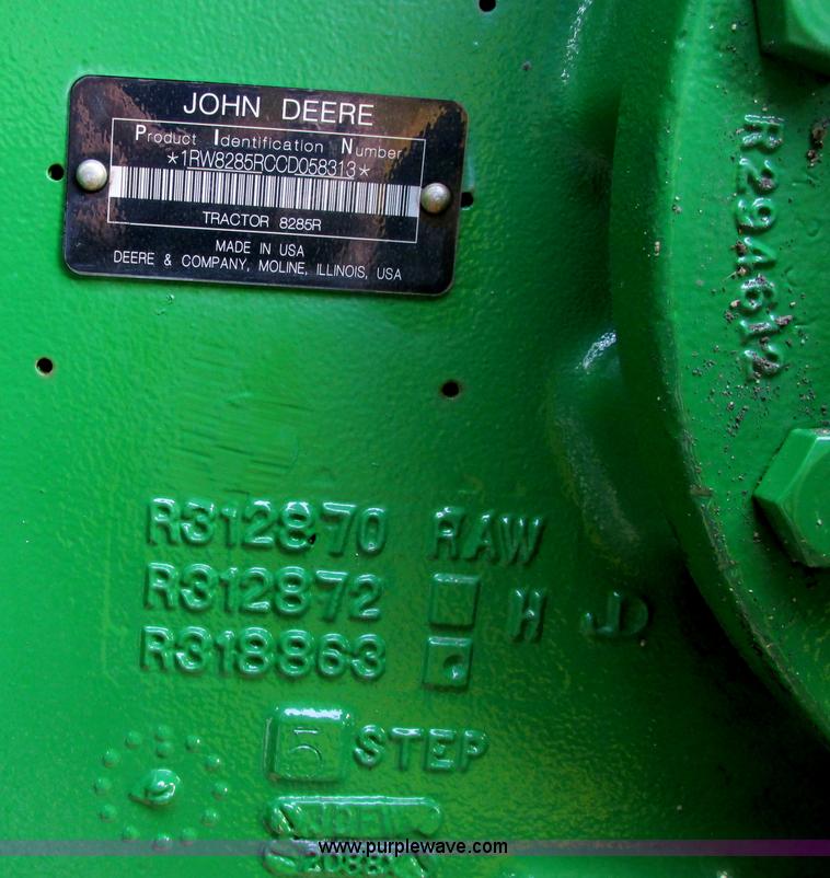 image for item A8721 2012 John Deere 8285R MFWD tractor