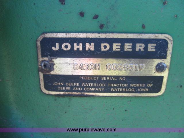image for item F4904 John Deere 8430 4WD tractor