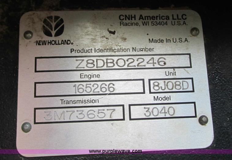 image for item G9128 2009 New Holland Boomer 3040 MFWD tractor