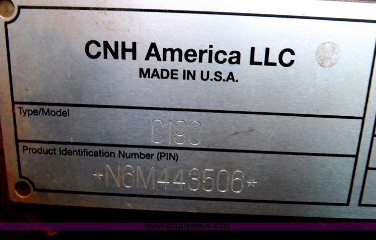 image for item H1856 2006 New Holland C190 track skid steer