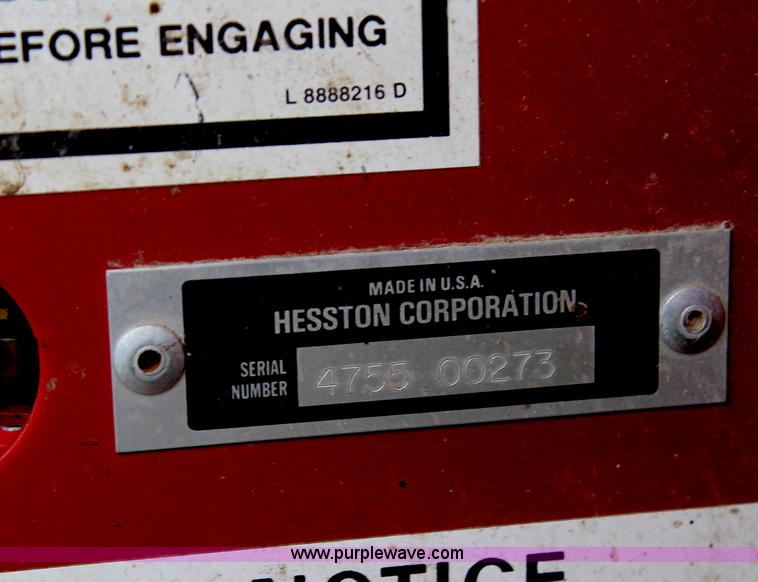 image for item H2532 1996 Hesston 4755 large square baler