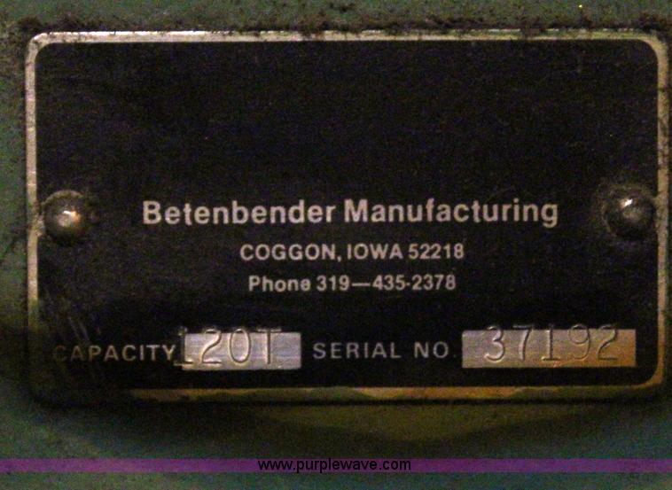 image for item AM9325 Betenbender Manufacturing metal brake