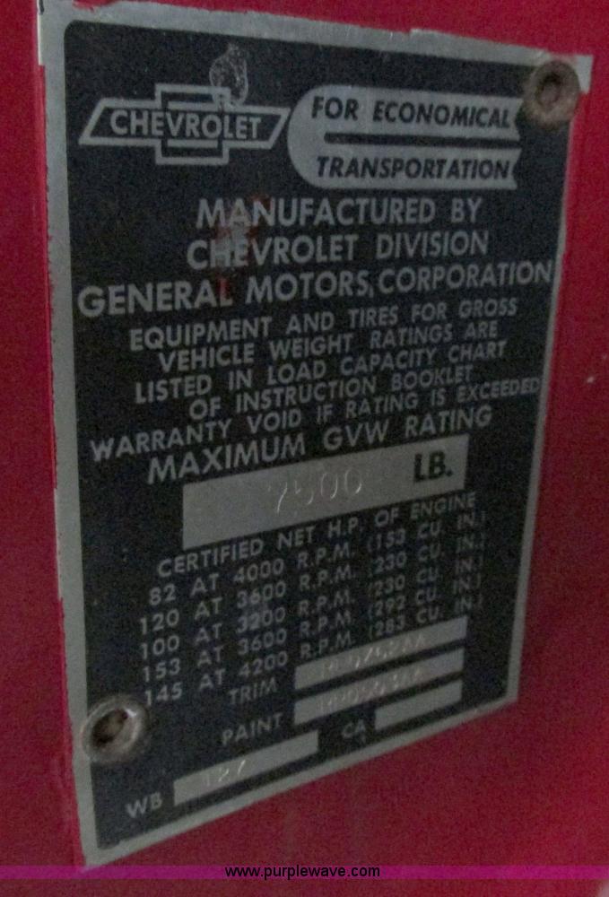 image for item AN9048 1964 Chevrolet C20 pickup truck