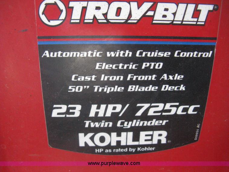 image for item AS9105 2006 Troy-Bilt 128473 riding lawn mower