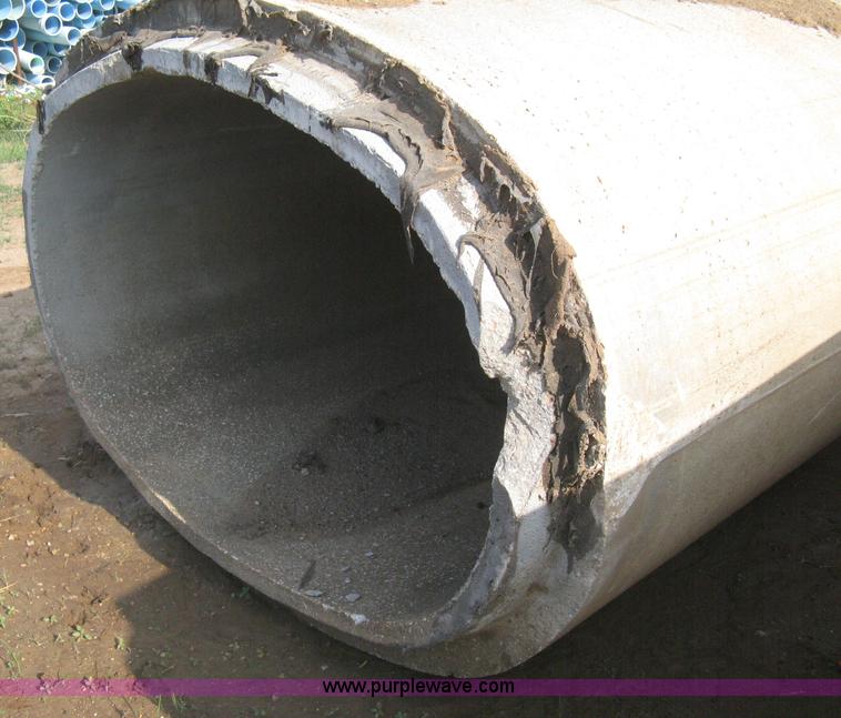 image for item AS9109 (6) Concrete flange end oval culvert pipe
