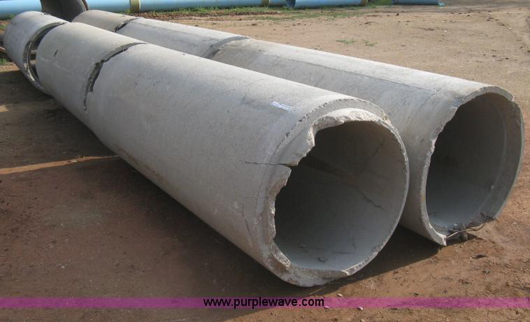 image for item AS9111 (6) concrete flange end culvert pipes