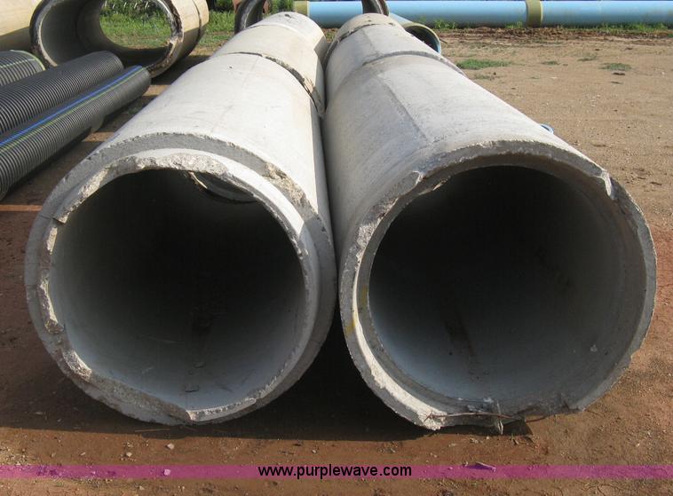 image for item AS9111 (6) concrete flange end culvert pipes