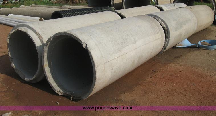 image for item AS9111 (6) concrete flange end culvert pipes