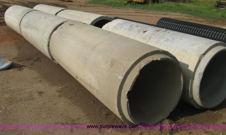 image for item AS9111 (6) concrete flange end culvert pipes
