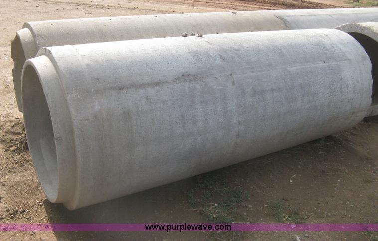 image for item AS9111 (6) concrete flange end culvert pipes