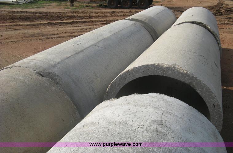 image for item AS9111 (6) concrete flange end culvert pipes