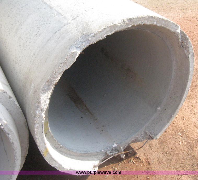 image for item AS9111 (6) concrete flange end culvert pipes
