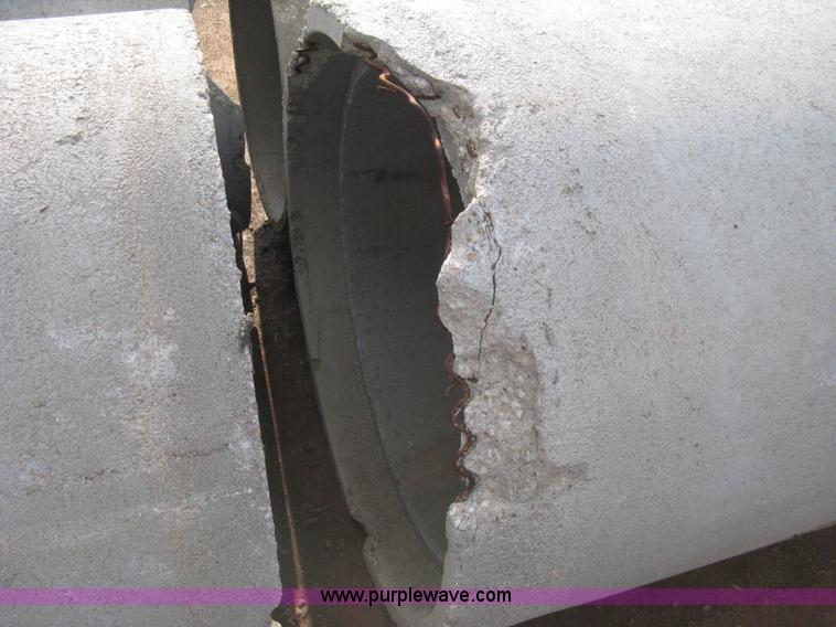 image for item AS9111 (6) concrete flange end culvert pipes