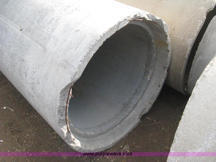 image for item AS9111 (6) concrete flange end culvert pipes