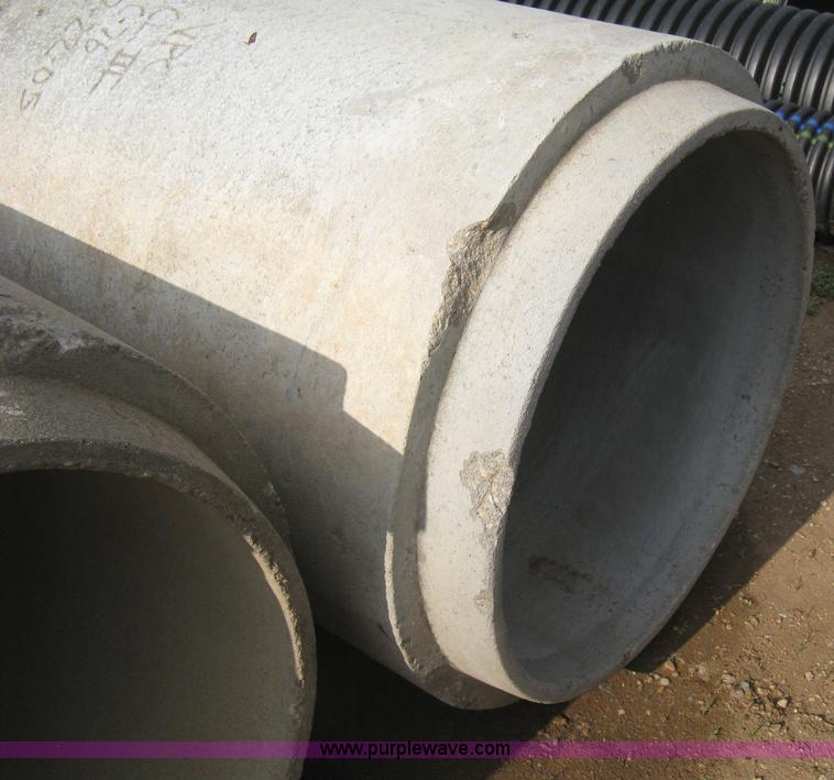 image for item AS9111 (6) concrete flange end culvert pipes