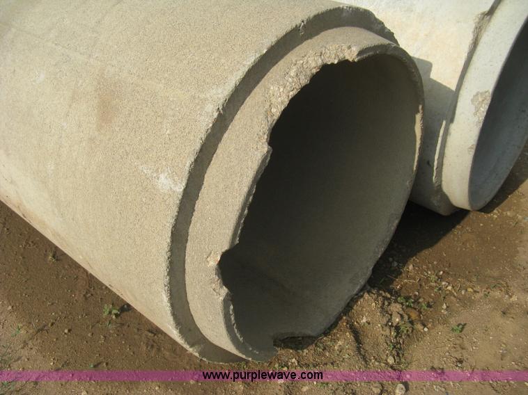 image for item AS9111 (6) concrete flange end culvert pipes