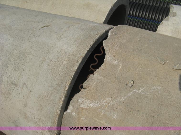image for item AS9111 (6) concrete flange end culvert pipes