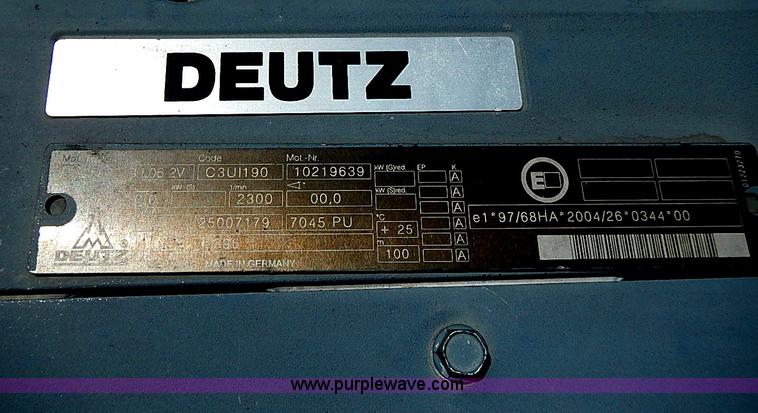 image for item AZ9934 Deutz diesel powered engine