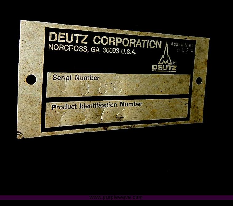 image for item AZ9935 Deutz diesel powered engine