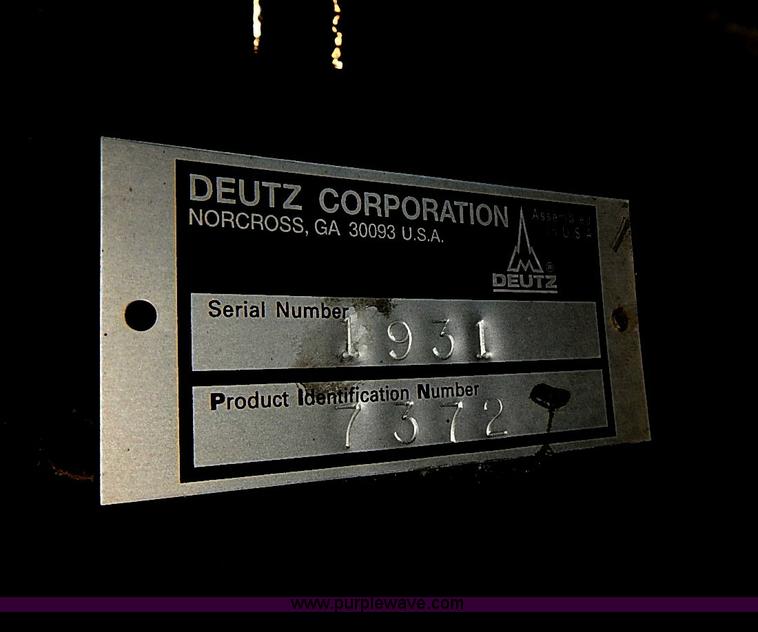 image for item AZ9936 Deutz diesel powered engine