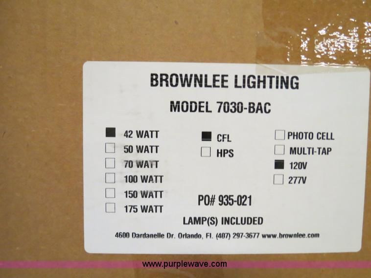 image for item B4919 Assorted outdoor light fixtures, ballast kits, and other parts