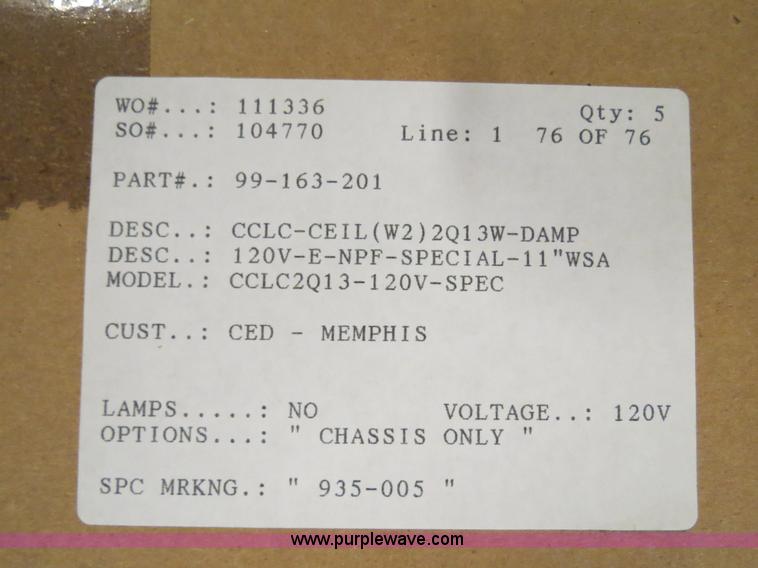 image for item B4919 Assorted outdoor light fixtures, ballast kits, and other parts