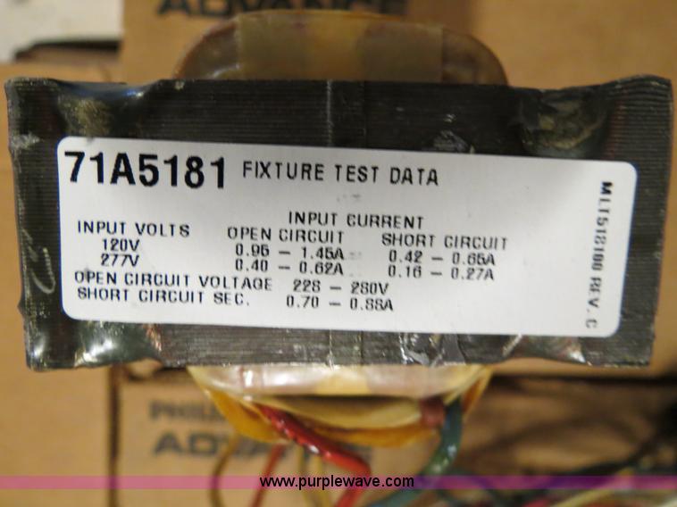 image for item B4919 Assorted outdoor light fixtures, ballast kits, and other parts