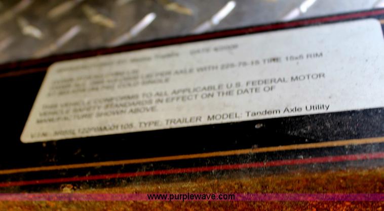 image for item D1012 2006 Maxey double axle smoker trailer