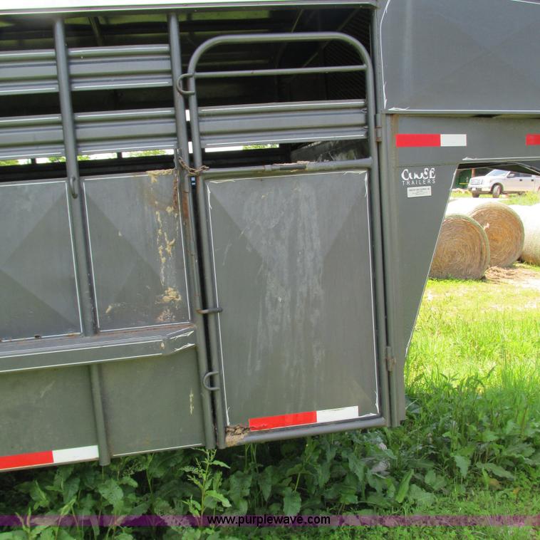 image for item G9299 2001 Coose gooseneck livestock trailer