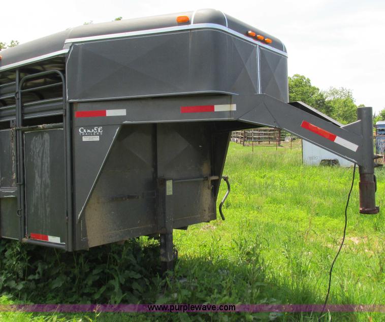 image for item G9299 2001 Coose gooseneck livestock trailer