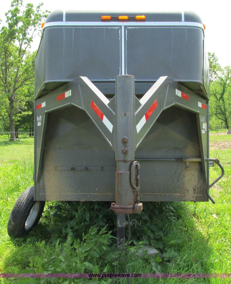 image for item G9299 2001 Coose gooseneck livestock trailer