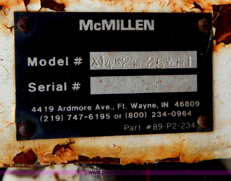 image for item H3316 McMiller X14K2H25WH1 hydraulic auger