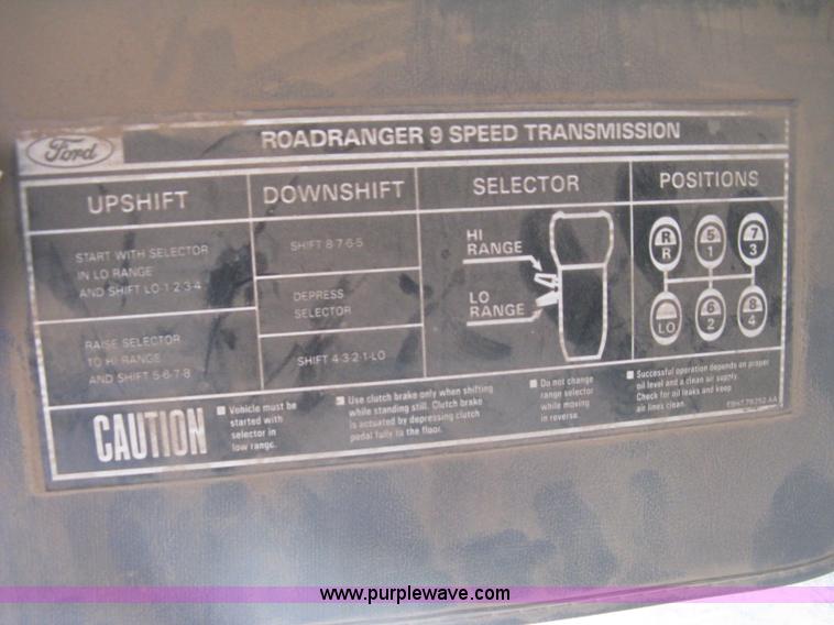 image for item H5440 1993 Ford LNT9000 dump truck