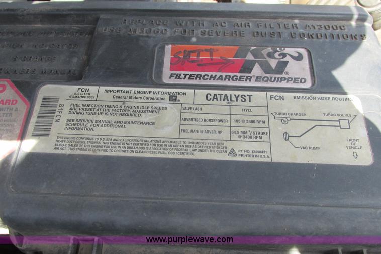 image for item I9617 1998 Chevrolet Silverado 2500 Ext. Cab utility truck
