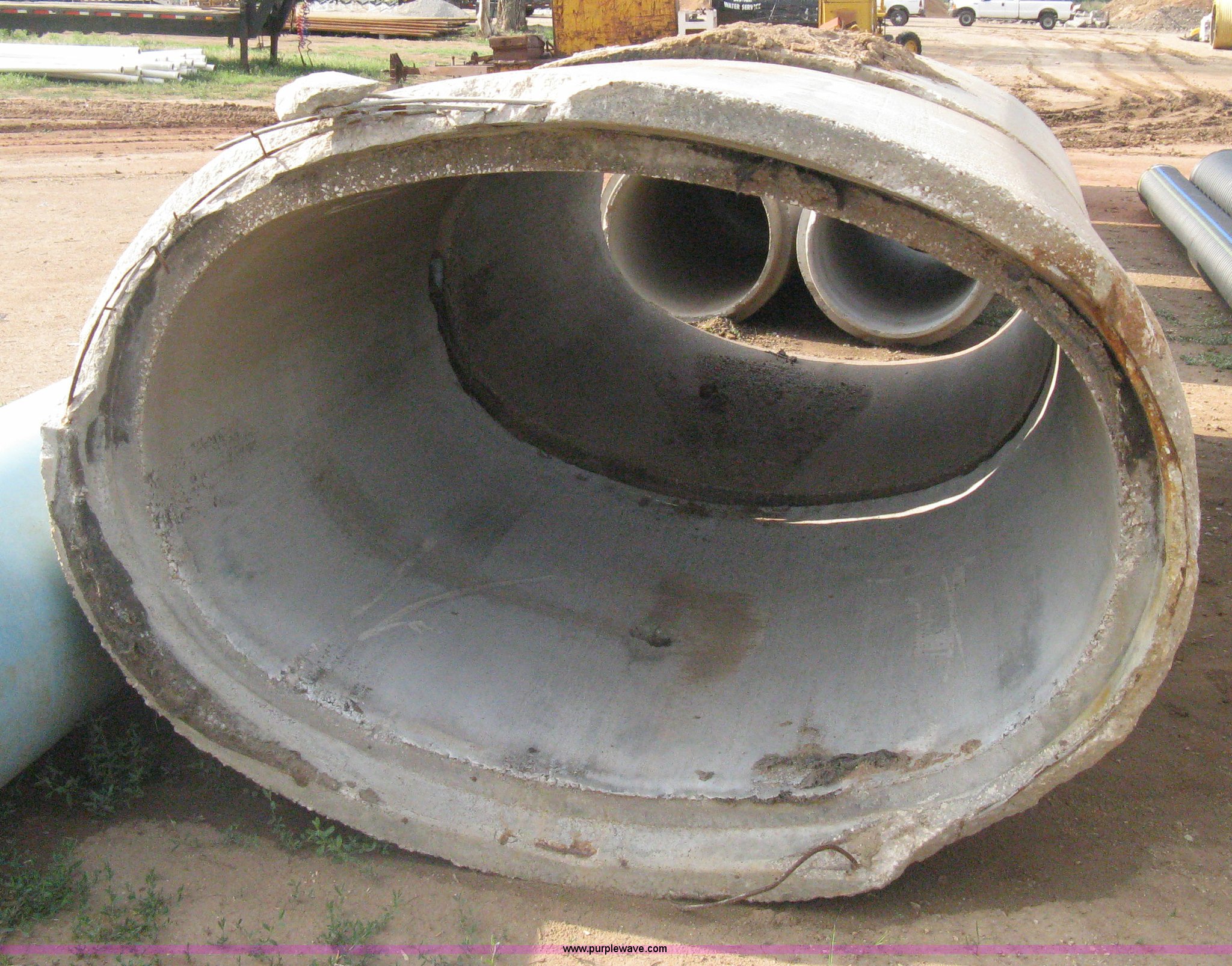 (6) Concrete flange end oval culvert pipe in Goddard, KS Item AS9109