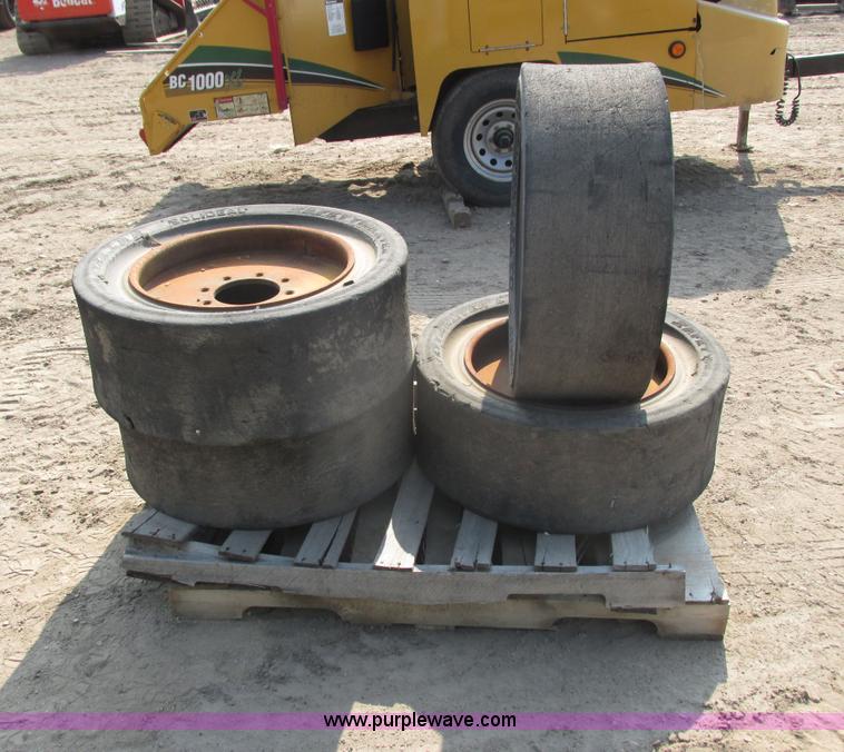 image for item I3944 (4) Solideal Safety Master solid skid steer tires